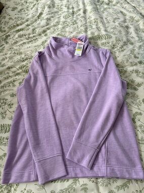 Vineyard Vines Lilac Cowl Neck Pullover Sweater